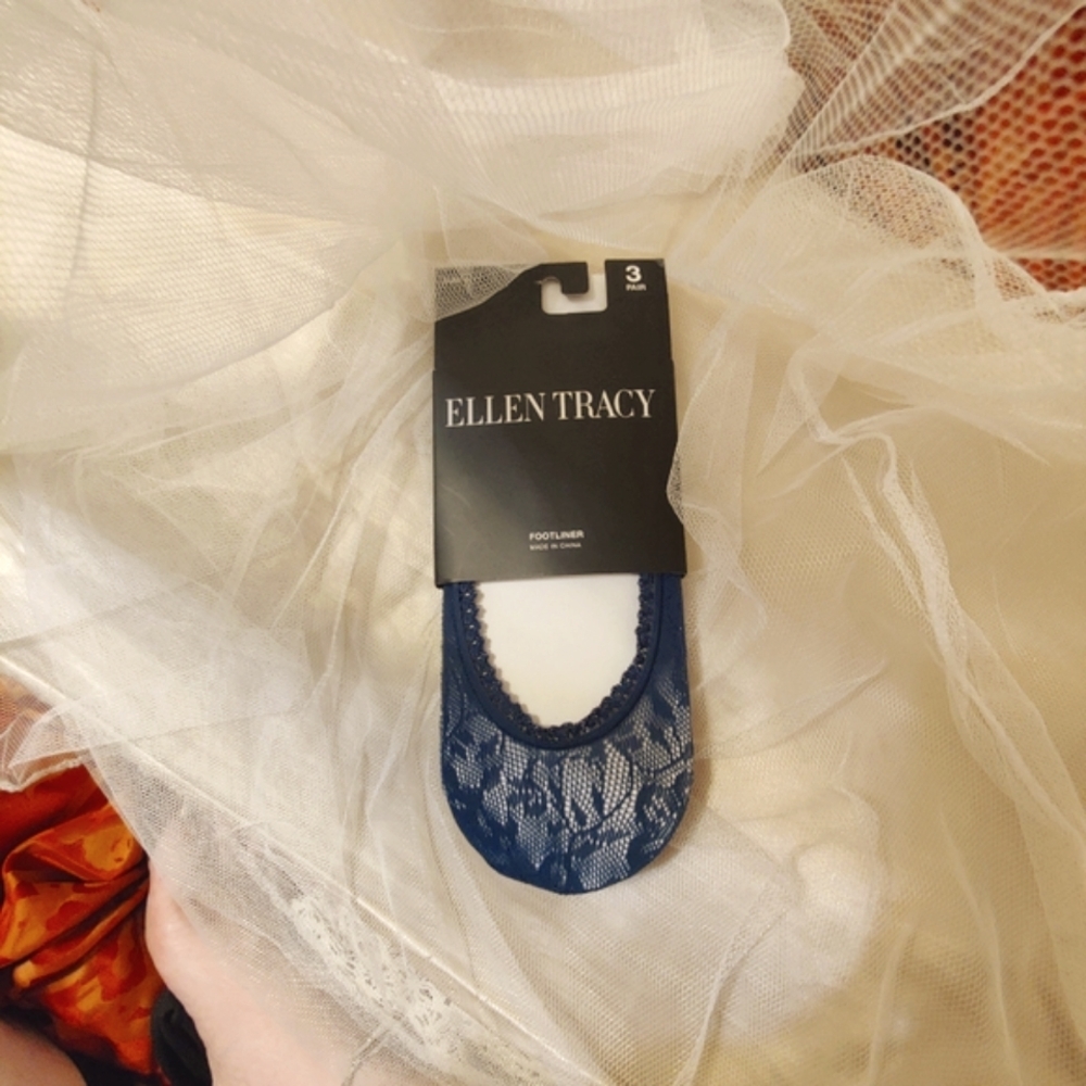 Ellen Tracy Foot Liner x 3 Invisible Socks